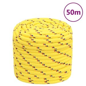 vidaXL Lodné lano žlté 18 mm 50 m polypropylén