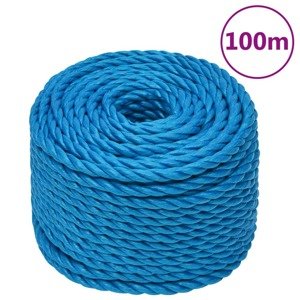 vidaXL Pracovné lano modré 24 mm 100 m polypropylén