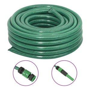 vidaXL Záhradná hadica so sadou armatúr, zelená 0,75" 50 m, PVC