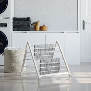 vidaXL Sušiaci stojan na vaňu výsuvný 53-90 cm hliník