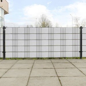vidaXL Balkónové zásteny 10 ks biele 255x19 cm polyratan
