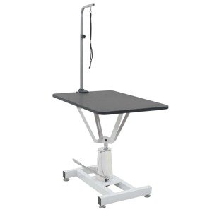 vidaXL Hydraulický stôl na úpravu domácich miláčikov, nastaviteľný, otočný