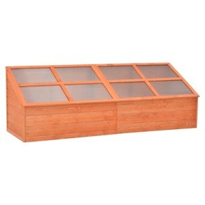 vidaXL Skleník, drevo 180x57x62 cm