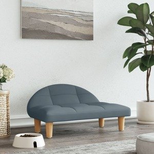 vidaXL Posteľ pre psa sivá 70x52x30 cm látka