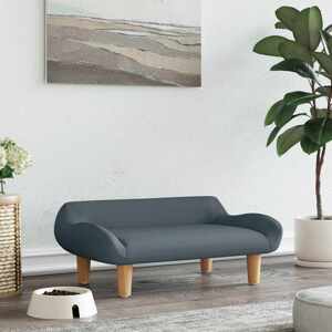 vidaXL Pelech pre psa tmavosivý 70x40x24 cm látka