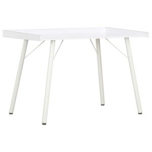vidaXL Stôl biely 90x50x79 cm