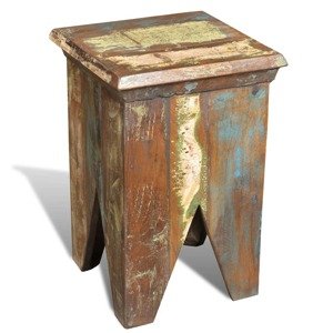 vidaXL Stolička, recyklovaný masív