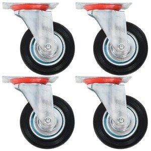 vidaXL Otočné kolieska 16 ks 100 mm