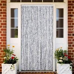 vidaXL Záves proti hmyzu, biely a sivý 90x220 cm, ženilka