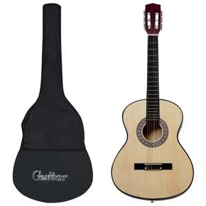 vidaXL Klasická gitara pre začiatočníkov s taškou 3/4 36"