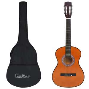 vidaXL Klasická gitara pre začiatočníkov s taškou 3/4 36"