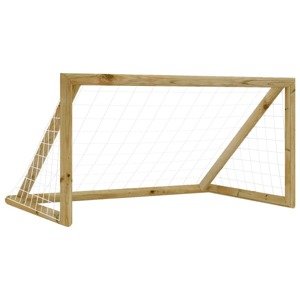 vidaXL Futbalová bránka so sieťou 160x80x100 cm, impregnovaná borovica