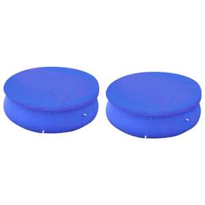 vidaXL Bazénové plachty na okrúhle nadzemné bazény s priemerom 360-367 cm 2ks