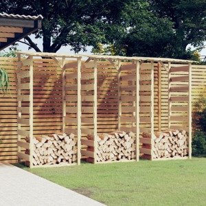 vidaXL Pergola so strechami 3 ks100x90x200 cm impregnované borovicové drevo