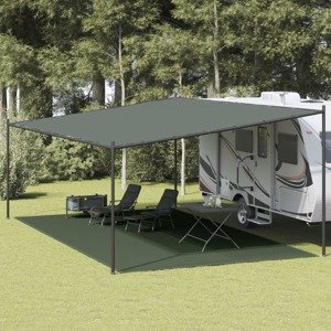 vidaXL Koberec do stanu 400x800 cm tmavozelený HDPE