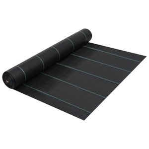 vidaXL Tkanina proti burine PP 2x50 m čierna