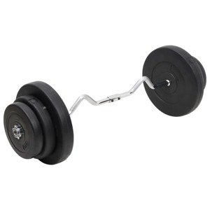 vidaXL Zakrivená obojručná činka so závažiami 60 kg