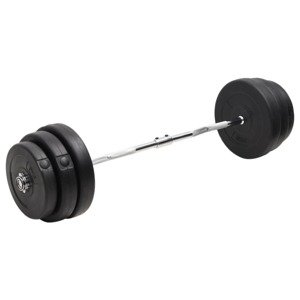 vidaXL Obojručná činka so závažiami 90 kg