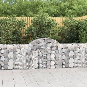 vidaXL Oblúkové gabionové koše 40ks 200x30x80/100cm pozinkované železo
