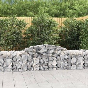 vidaXL Oblúkový gabionový kôš 20 ks 300x50x60/80 cm pozinkované železo