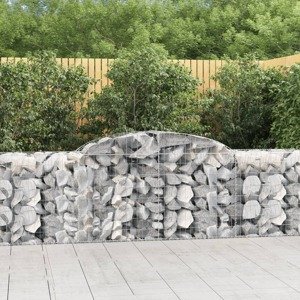 vidaXL Oblúkové gabionové koše 20ks 300x50x80/100cm pozinkované železo