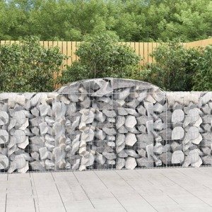 vidaXL Oblúkové gabiónové koše 30 ks 300x50x100/120cm pozinkov. železo
