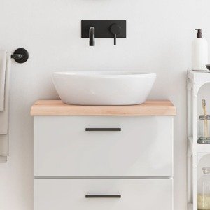 vidaXL Kúpeľňová doska 60x40x(2-4) cm neošetrený masív