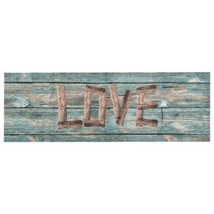 vidaXL Kuchynský koberec prateľný dizajn Love 60x300 cm