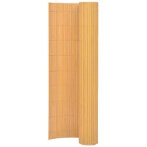 vidaXL Obojstranný záhradný plot 110x500 cm žltý