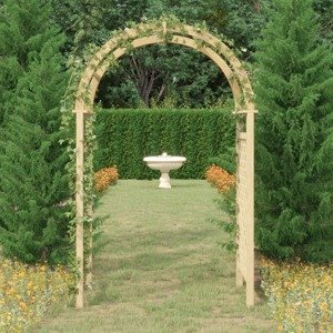 vidaXL Pergola s mriežkou 141x97x243 cm impregnovaná masívna borovica