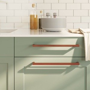 vidaXL Rukoväte na skrinku 10 ks bronzové 320 mm nehrdzavejúca oceľ