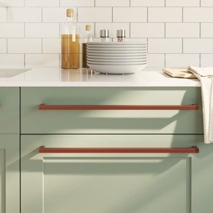 vidaXL Rukoväte na skrinku 10 ks bronzové 480 mm nehrdzavejúca oceľ