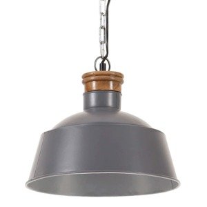 vidaXL Industriálna závesná lampa 32 cm, sivá E27