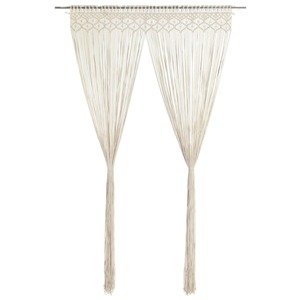 vidaXL Záclona macrame 140x240 cm bavlna