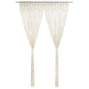 vidaXL Záclona macrame 140x240 cm bavlna