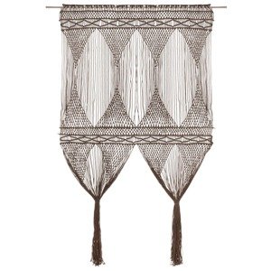 vidaXL Záclona macrame sivo-hnedá 140x240 cm bavlna