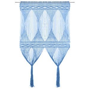 vidaXL Záclona macrame modrá 140x240 cm bavlna