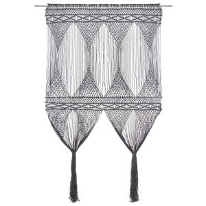 vidaXL Záclona macrame antracitová 140x240 cm bavlna