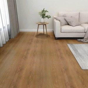vidaXL Samolepiace podlahové dosky 55 ks, PVC 5,11 m², hnedé