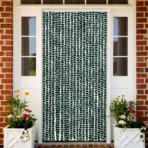 vidaXL Záves proti hmyzu, zelený a biely 90x220 cm, ženilka