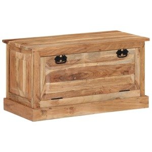 vidaXL Úložná lavica na topánky 85x40x45 cm akáciový masív