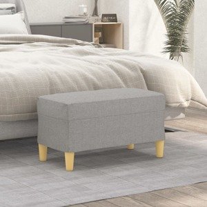 vidaXL Lavica bledosivá 70x35x41 cm látka