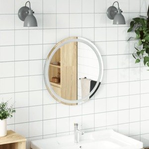 vidaXL LED kúpeľňové zrkadlo 60 cm okrúhle