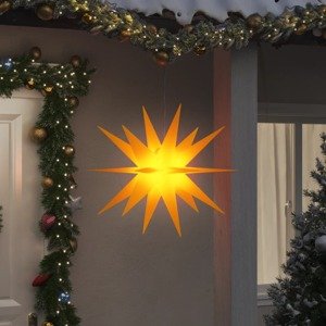 vidaXL Vianočné svetlo s LED, skladacie, žlté 100 cm