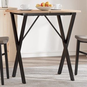 vidaXL Nohy jedálenského stola X-rám 60x50x73 cm liatina