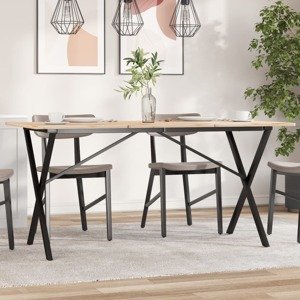 vidaXL Nohy jedálenského stola X-rám 120x60x73 cm liatina