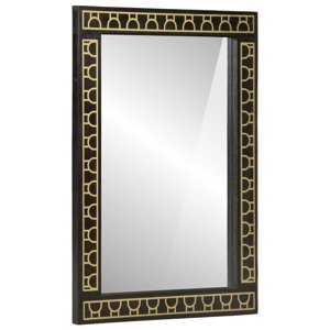vidaXL Zrkadlo do kúpeľne 50x70x2,5 cm masívny mangovník a sklo