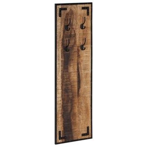 vidaXL Vešiak na kabáty 35x8x110 cm surový mangovníkový masív