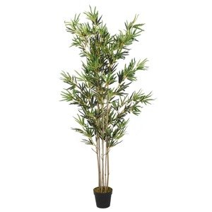 vidaXL Umelý bambusový strom 1380 listov 200 cm zelený