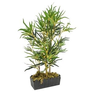 vidaXL Umelý bambusový strom 368 listov 80 cm zelený